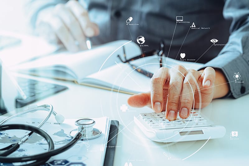 docotr calculates healthcare cost